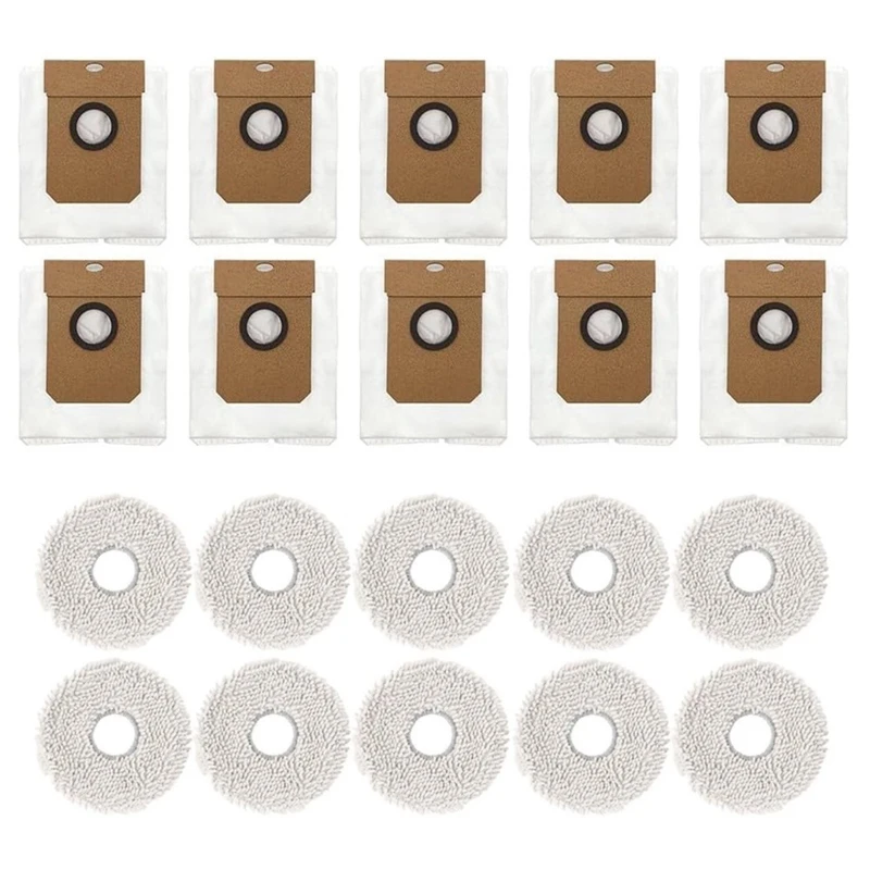 

A19F-For Cecotec Conga 11090 Robot Vacuum Cleaner Mop Cloth Dust Bags Replacement Parts