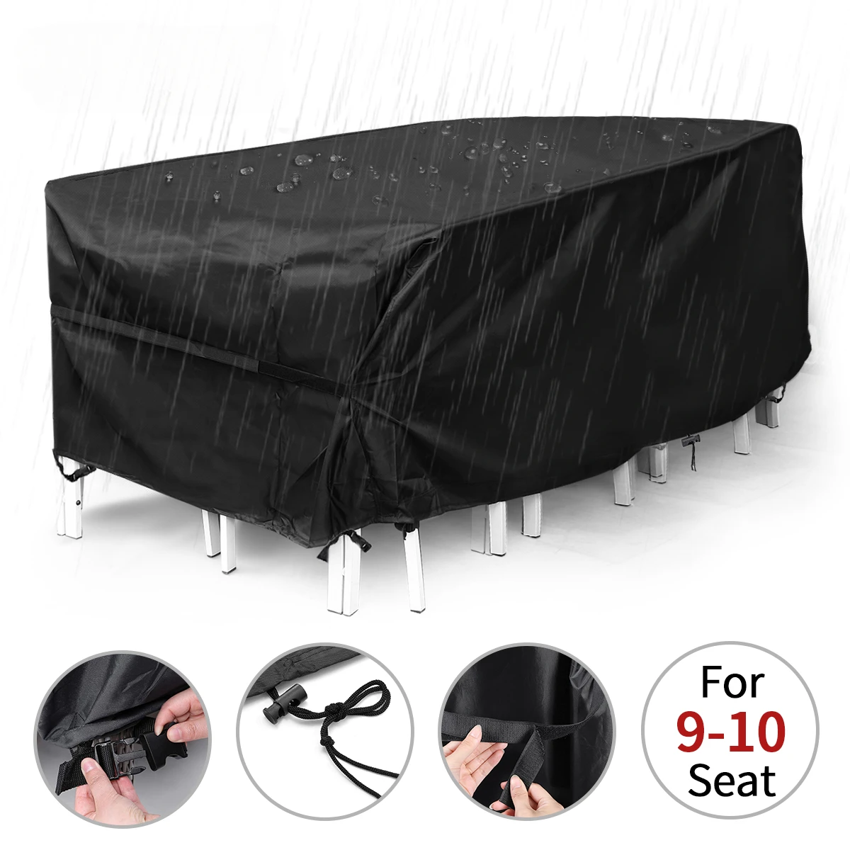 Oxford Fabric 420D Furniture Dustproof Cover For Rattan Table Cube Chair Sofa Waterproof Rain Garden Patio Protective Cover