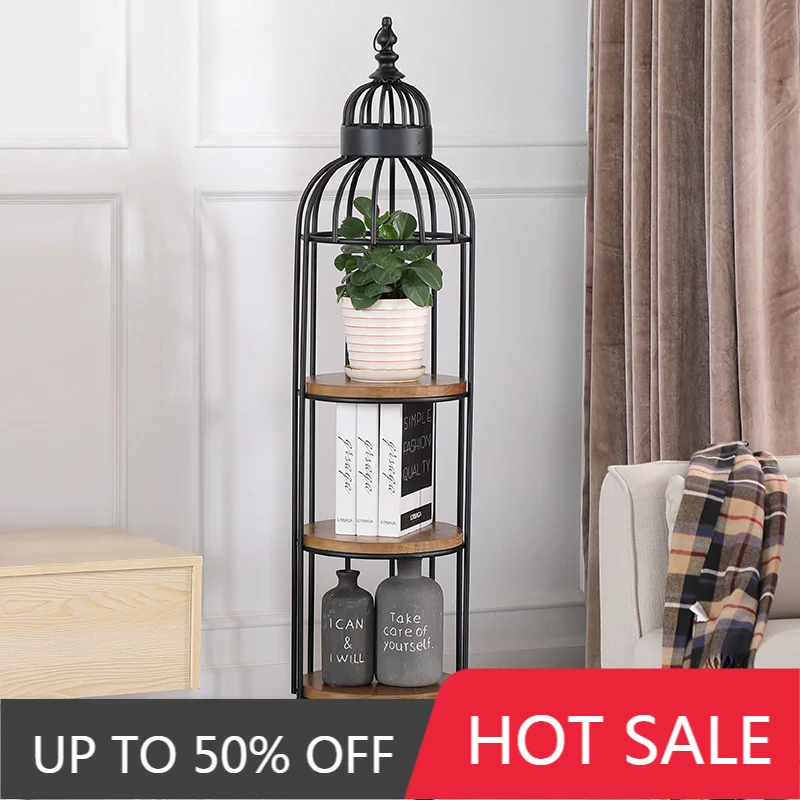 Bedroom Storage Holders Corner Book Shelf Large Display Racks Nordic Hanger Rack Multifunctional Storage Selves For Home