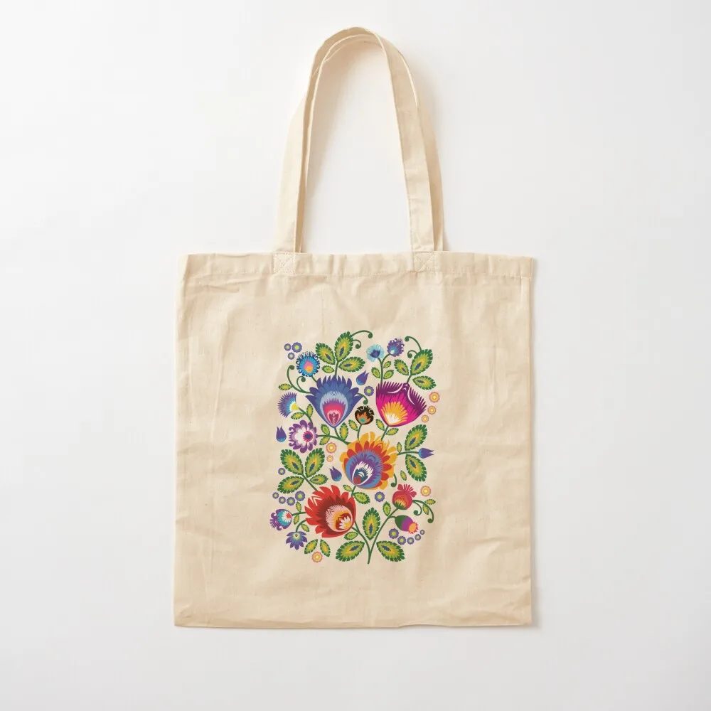 

Folk flowers arrangement Tote Bag Big bag women personalized canvas bags bags men Canvas