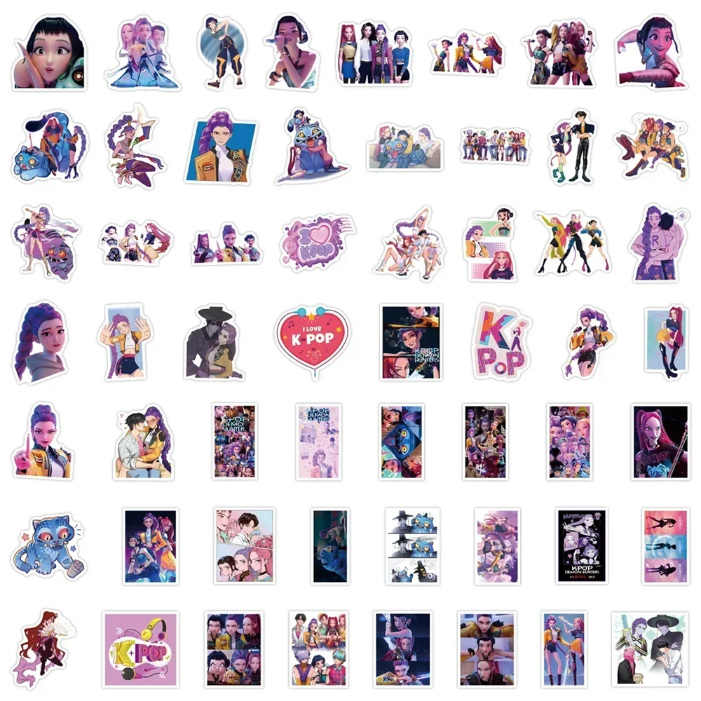 55/110 Stück Anime Mädchen Lumi Mila Zoi Hexenjäger Aufkleber Wasserfest Ästhetisch Y2K DIY-Sticker für Laptop Wasserflasche Handyhülle – Detail 2