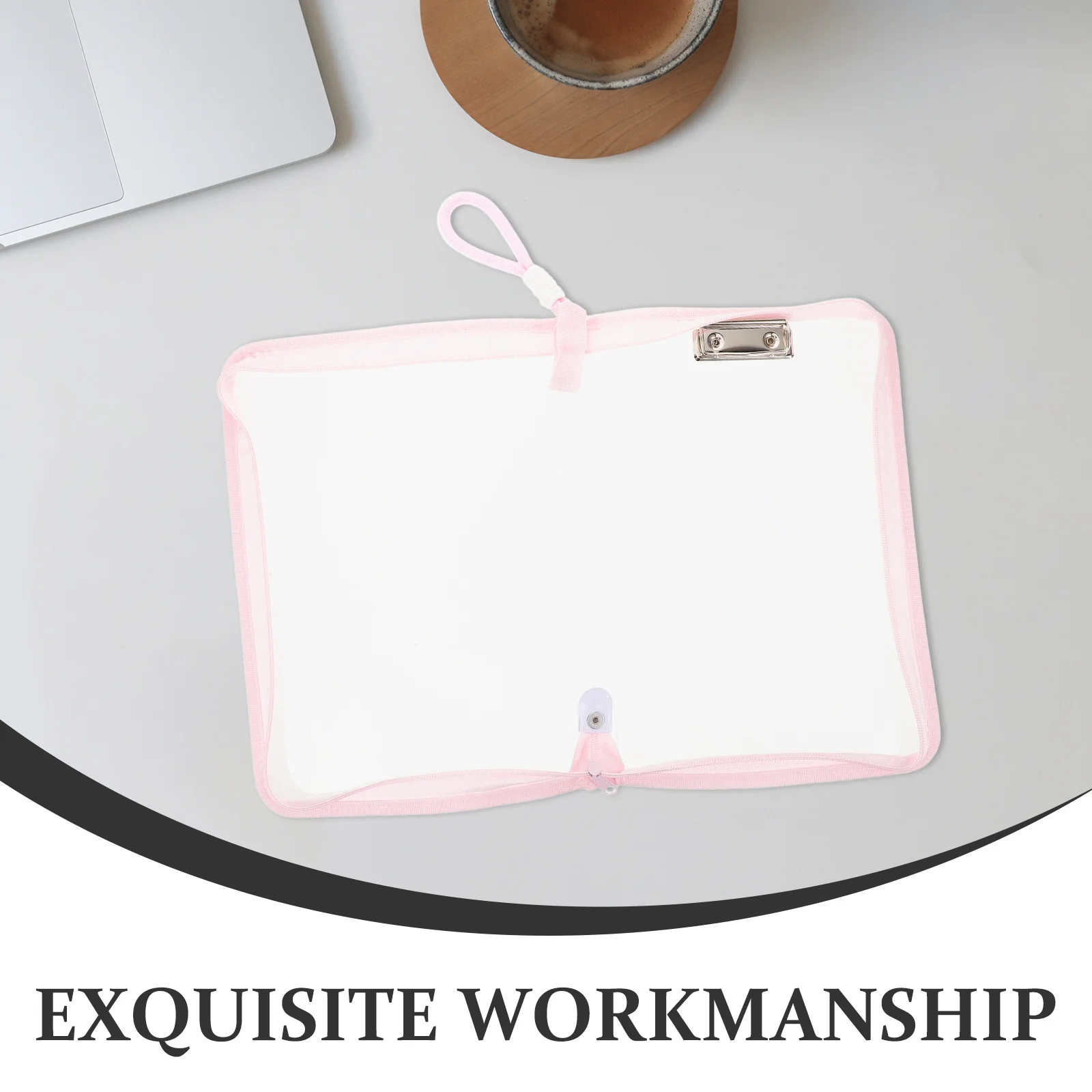 Bolsa de archivo transparente impermeable, organizador de documentos A4, gran capacidad, cierre de cremallera, organizador de papelería para estudiantes