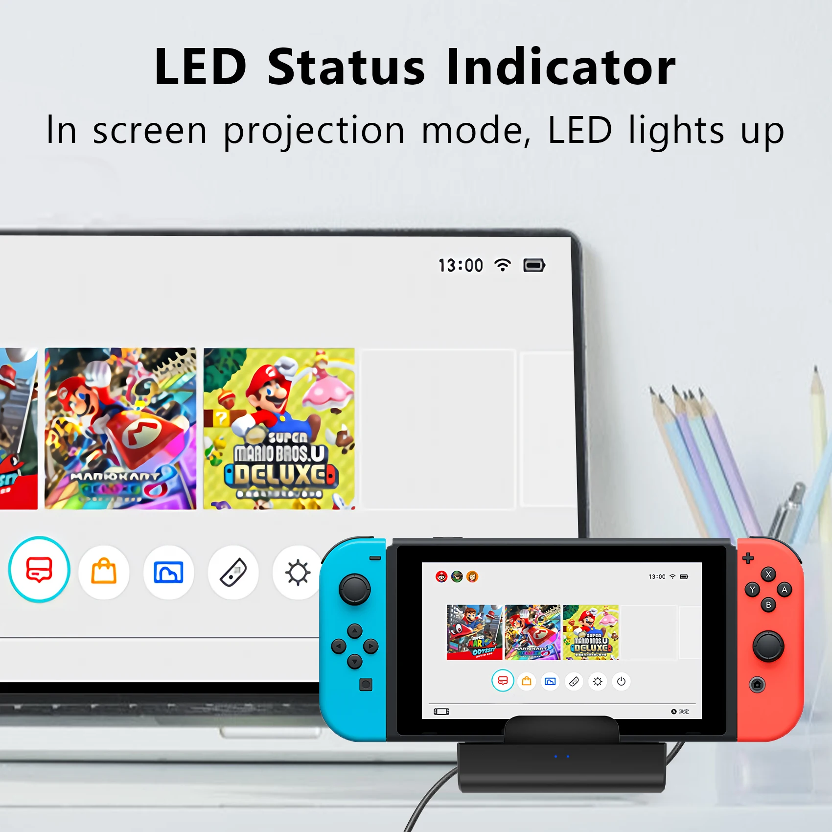Linyuvo-ポータブルビデオコンバータードック、軽量、ns、ns lite