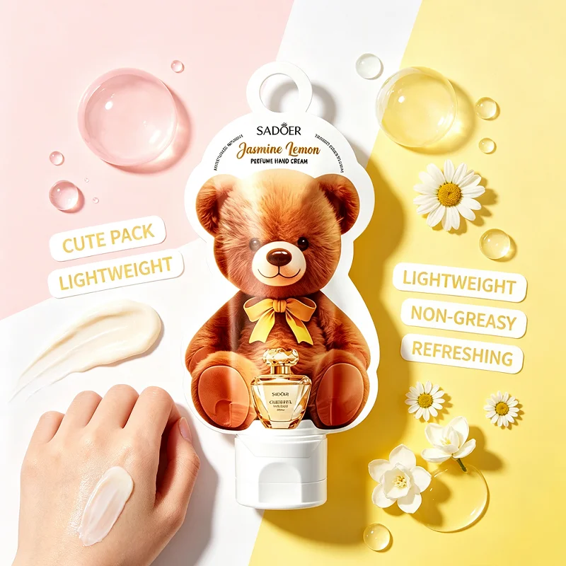 Jasmine Lemon Perfume Hand Cream, Long-Lasting Moisturizing, Nourishes Dry Skin,  Protects Hands During The Autumn And Winter
