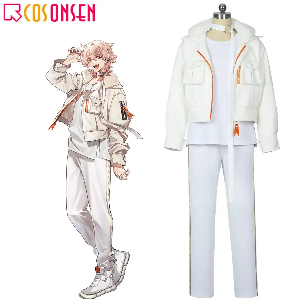 

Paradox Live 1Nm8 Rokuta Cosplay Costume Anime White Combat Uniform Activity Party Role Play Clothing