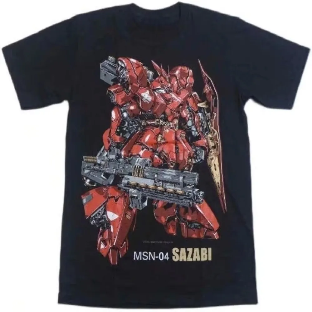 

Men's Gundam MS-06S Char Aznable T Shirt Anime Manga Unisex Cotton Graphic Print Short Sleeve Streetwear Summer Casual Fitness