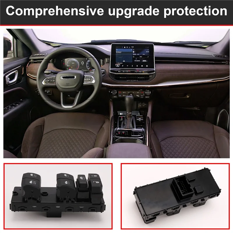 

Car Driver Side Electric Power Window Control Switch Glass Lift Switch 60961240 60968633 For Jeep Compass 2022-2024 LHD