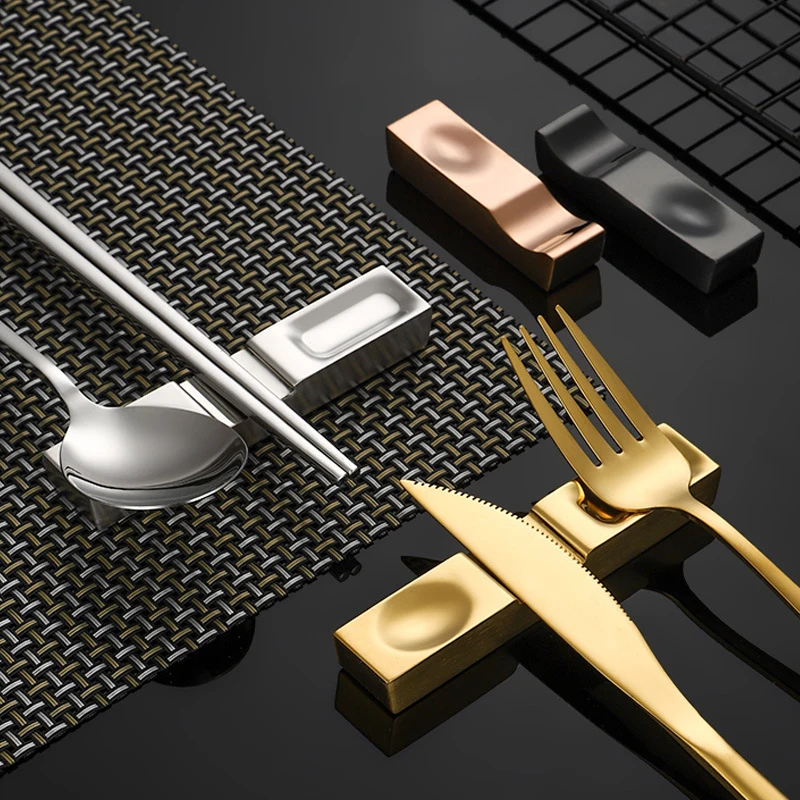 

1 шт., нержавеющая сталь 304, нож, вилка, ложка, держатель для столовых приборов, японская подушка для палочек для еды, держатель для палочек для еды, стойка для посуды, кухня