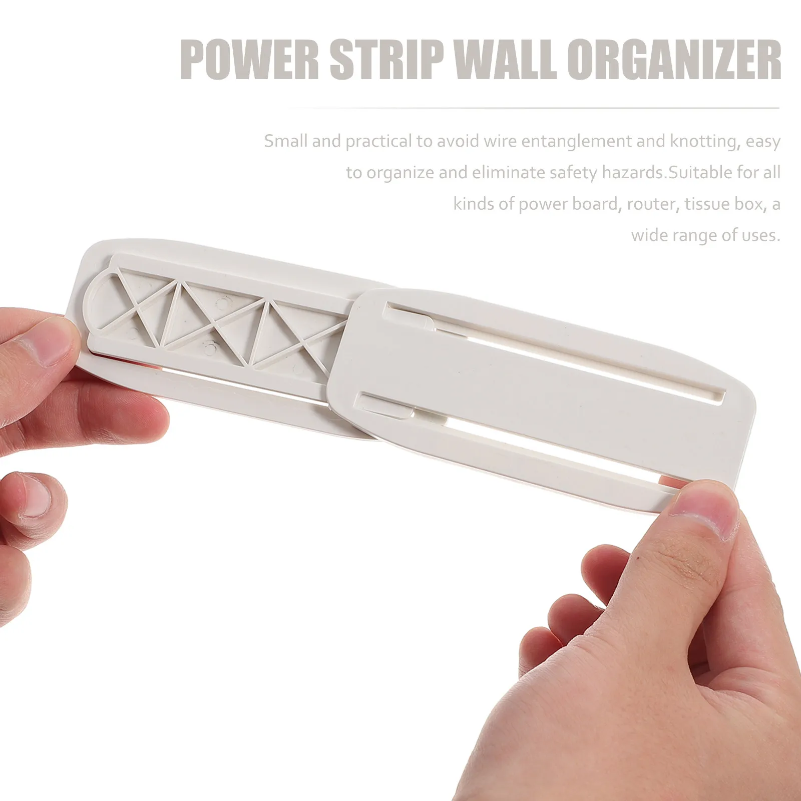 10Sets Socket Holder Power Strip Wall Organizer Nail-Free Hanging Rack Punch- Board Fixing Tool for Home Office