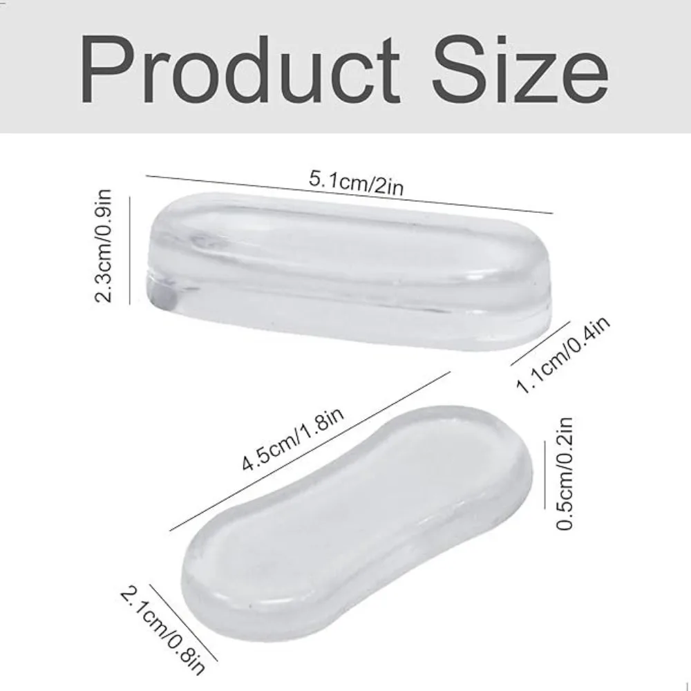 Durable Silicone Toilet Seat Bumper Shockproof Toilet Seat Lid Pads Bathroom Replacement Parts Strong Adhesive Protective