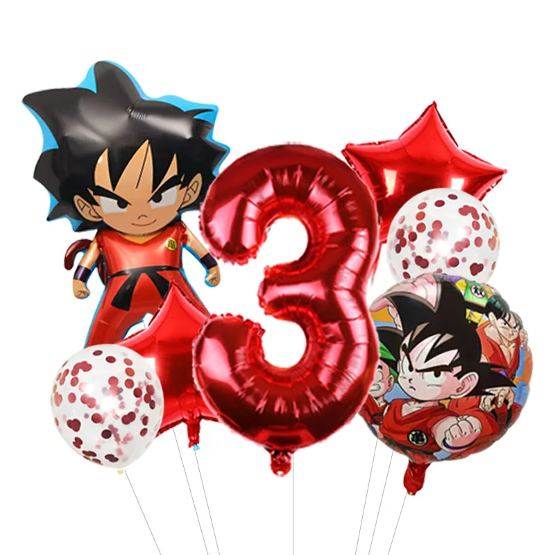 Set de Decoración para Fiesta de Dragon Ball, Globos para Niños, Decoraciones para Fiesta de Cumpleaños, Artículos para Fiesta, Globos