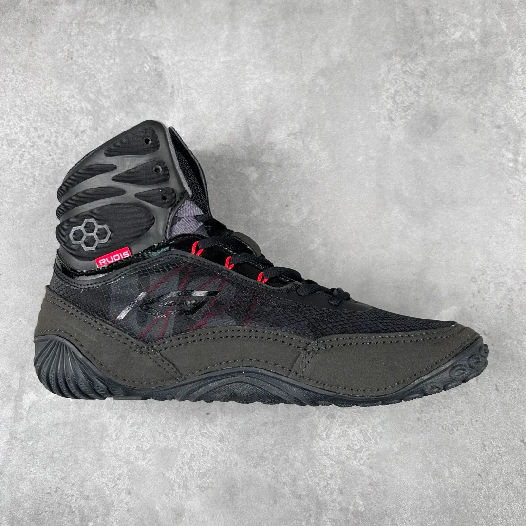 Men's Boxing Sneakers Breathable Wrestling Footwear High-Top Combat Wrestling Shoes Non-Slip Boxing Training Shoes