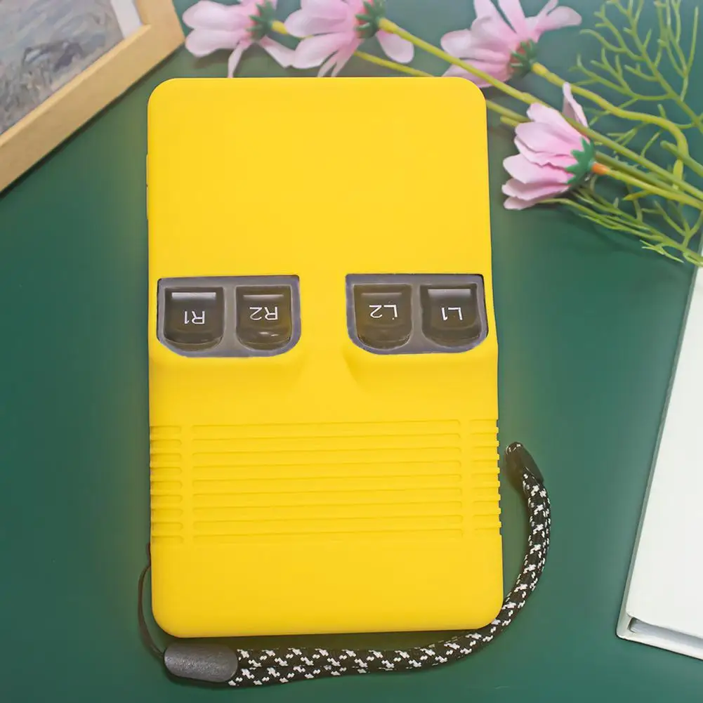 

Silicone Protective Case For R36S PLUS Game Console Anti-fall Anti-collision Yellow/black Protective Cover Game Accessories