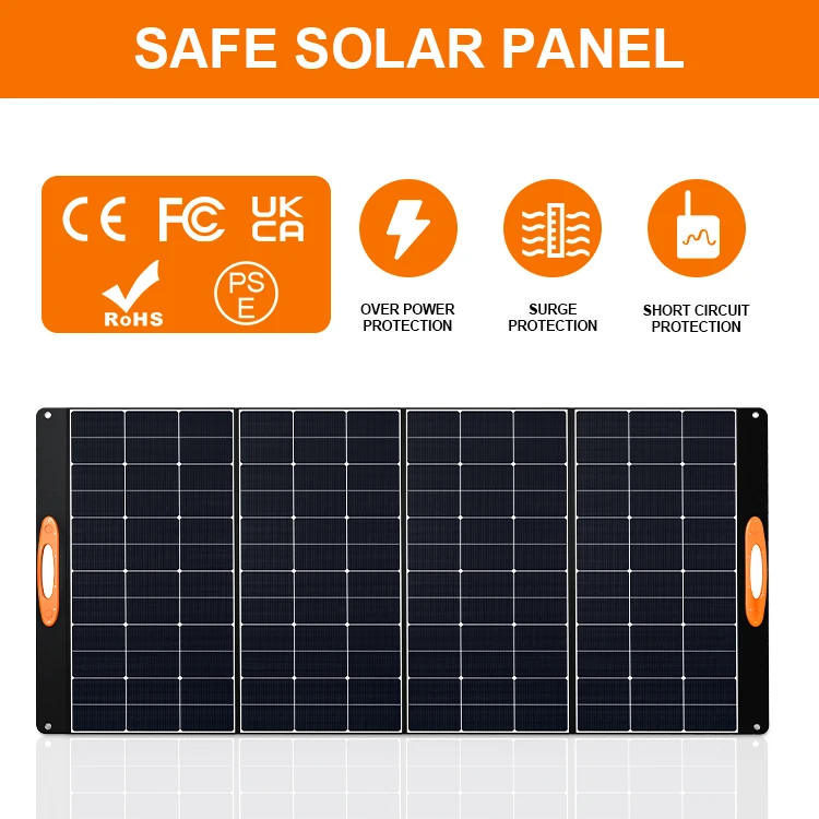 For paneles solares 400w portable foldable solar panel kit solar panels folding for farm vehicle electric car fast Installation