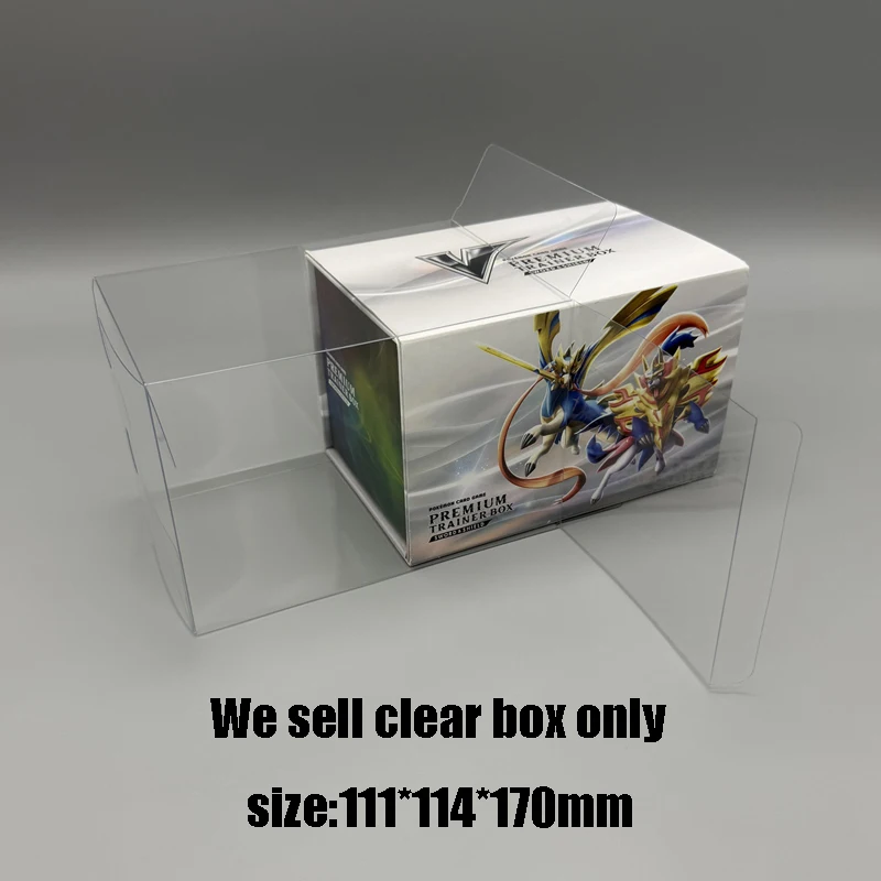 For PTCG JP Sword Shield Trainer Box Clear Dustproof Collector Protector Case
