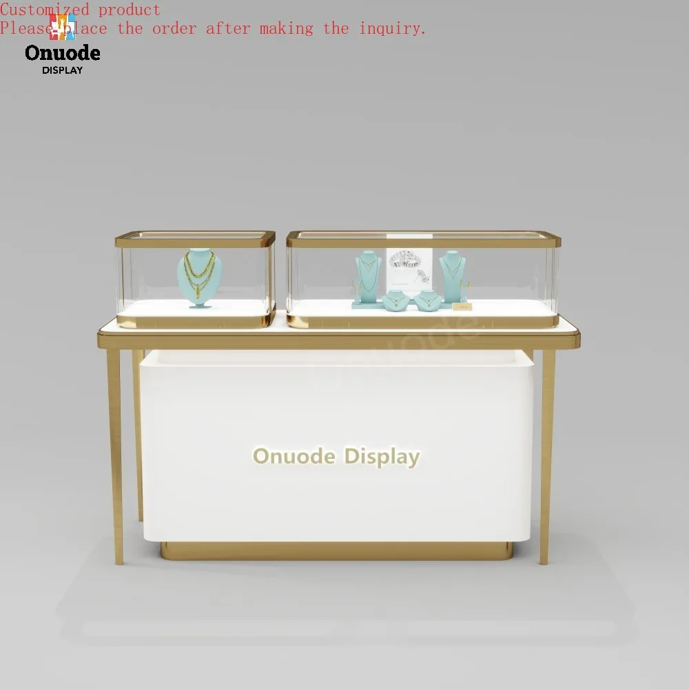 

Custom.High-end Luxury Jewelry Display showcase Custom Idea Display Cabinet with Tempered Glass Metal and MDF for Jewelry Watch