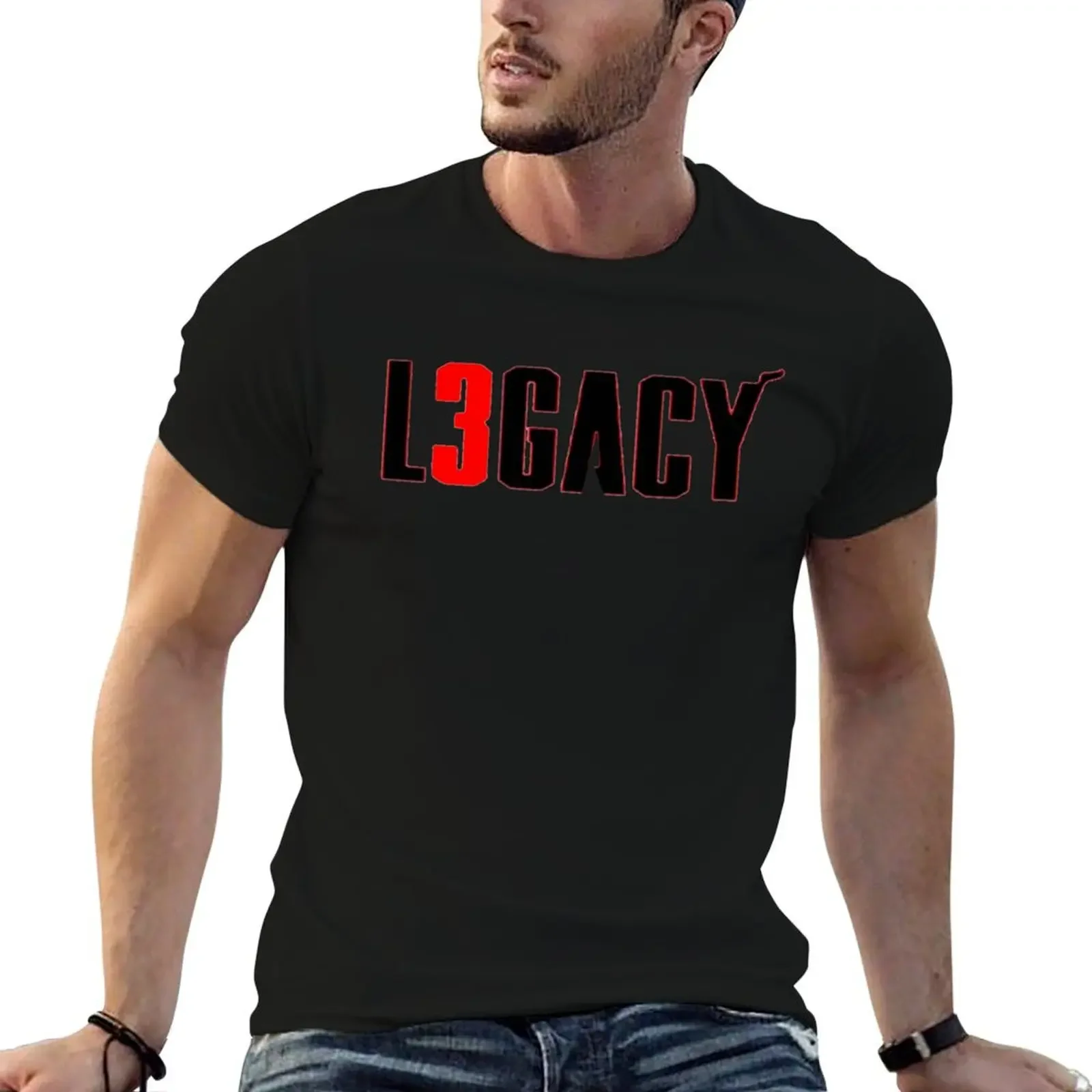 Dwayne Wade Legacy T-Shirt cotton graphic tees blue archive tshirts for men