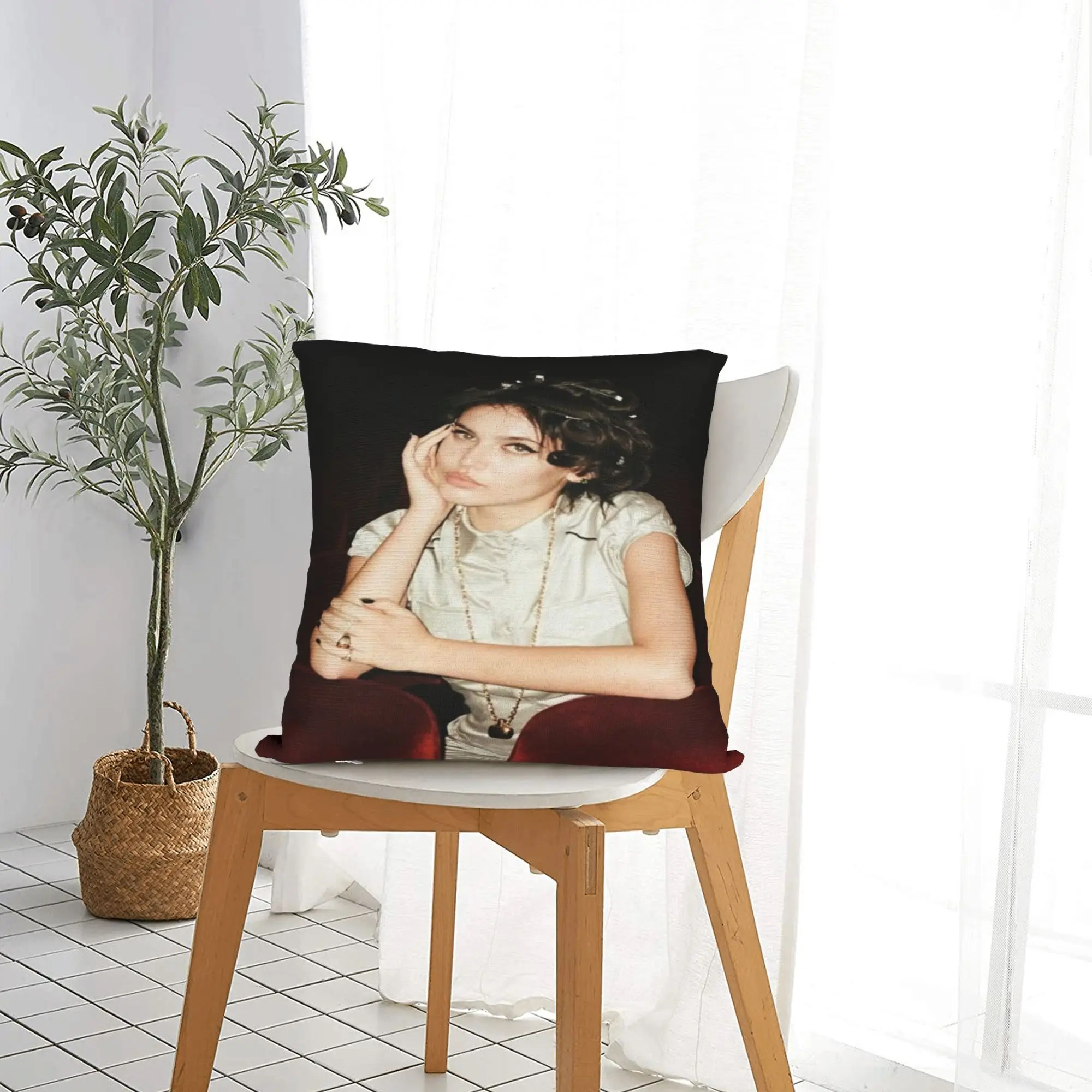 SIENNA SPIROS singer Pillowcase Merchandise Printed Cushion Cover  Pillow Covers Bed Decorations Square Multi Size