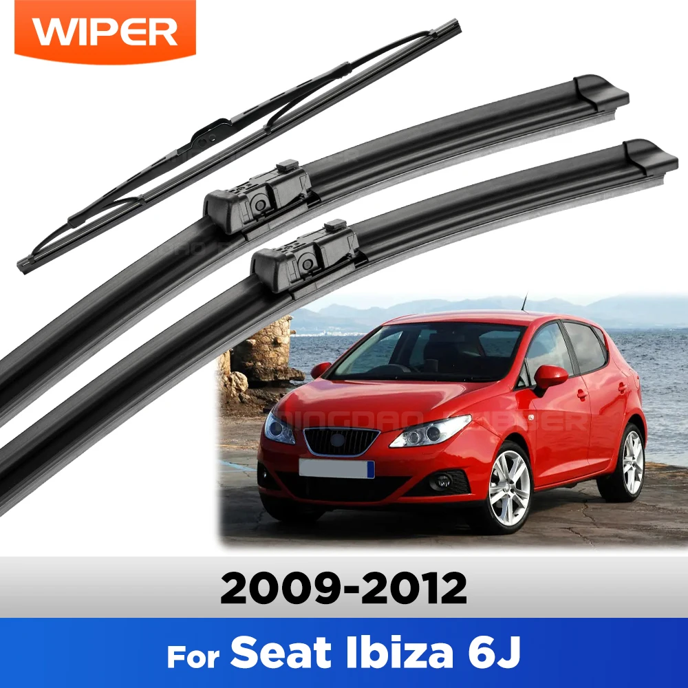 Für Seat Ibiza 6J 2009-2012 2010 2011 Wischer vorne und hinten Wischerblätter Windschutzscheibe Windschutzscheibe Fensterbürsten 24"+16"+14"