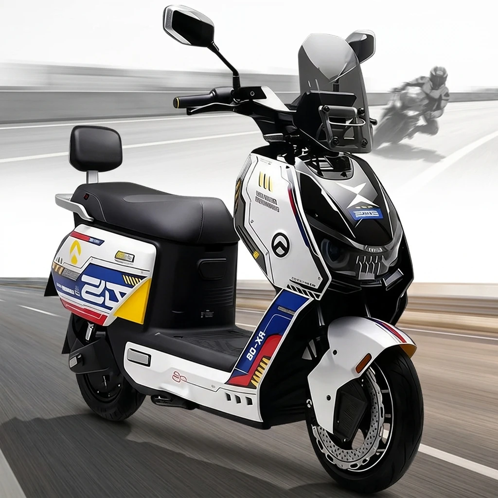 2026 Exclusive New Design Nitrogen-Boosted Remote Unlocking GPS Positioning EBS Energy Recovery Electric Motorcycle