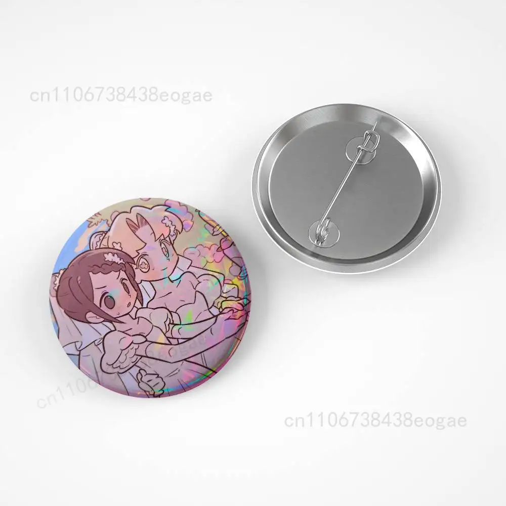 Comics I Love Amy AMY x BIBI Badges 25 32 44 58 75 mm Cartoon Brooches Cosplay Pins Backpack Shoes Hat Accessories Lover Gifts