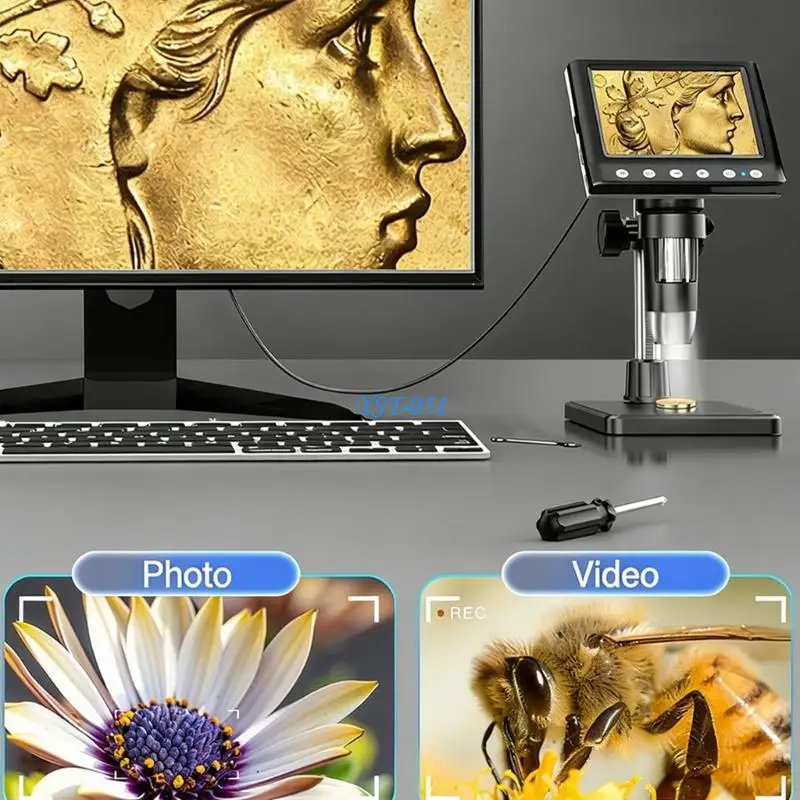 

E15A High Quality 1000X Magnification Digital Microscope With 4.3 Size Screen For Accurate Work