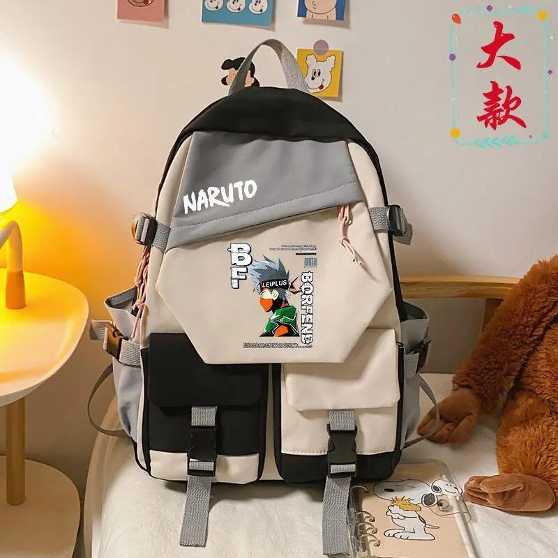 New Anime Naruto Uzumaki Backpack for Teen Boy Girl Back To School Backpack Student Schoolbag Men Women Leisure Travel Bag Gifts