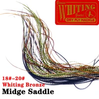 Plumas naturales y teñidas para atar moscas, 10 plumas, tamaño midge, 9-11 pulgadas de largo