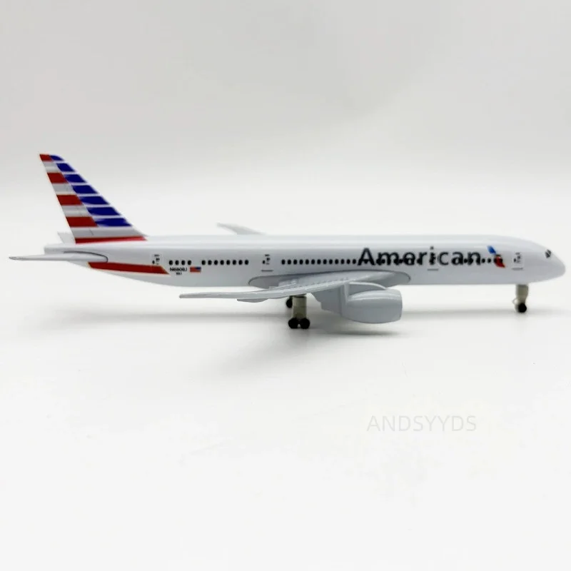 Scale Aircraft B787 American Airline 20CM Simulation Plane Model Alloy Die-Cast Miniature Airplane Collectible Display Gift