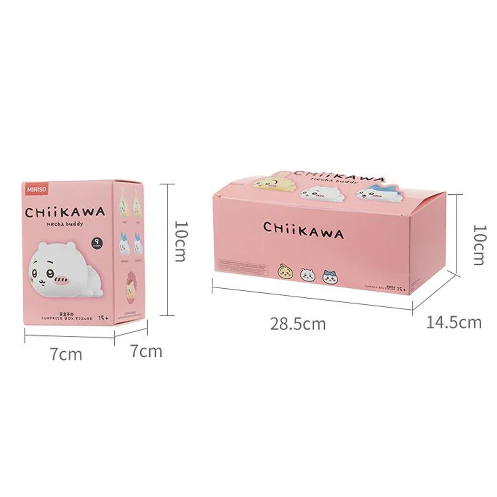 MINISO 애니메이션 치카와 시리즈 하치웨어 모몽가 우사기 블라인드 박스 모델 인형 장난감, 만화 귀여운 데스크탑 장식, 생일 선물