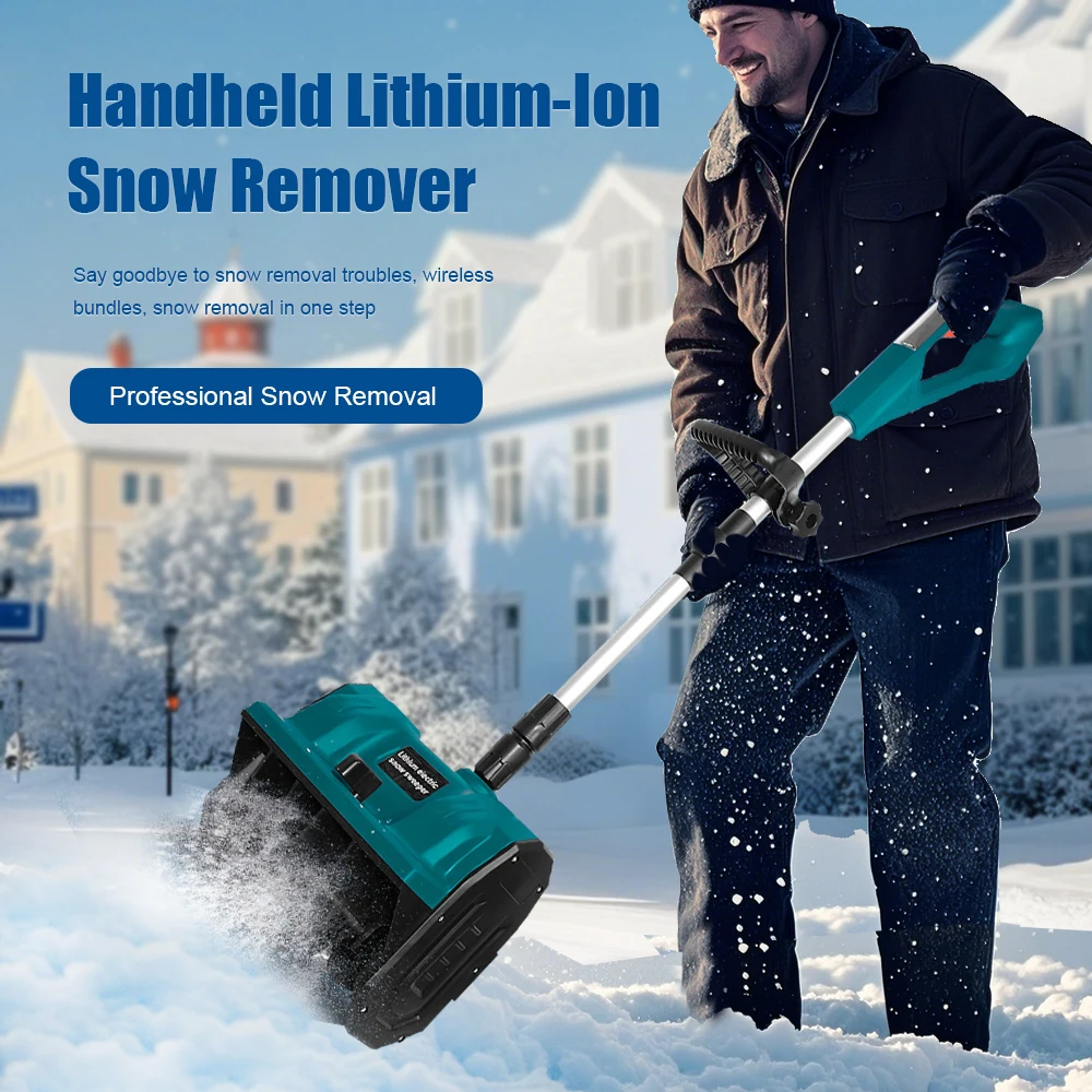

Portable Snow Blower Collapsible Snowplow Convenient Electric Snowplow Home Electric Model Snowplow for 21V (NO Battery)