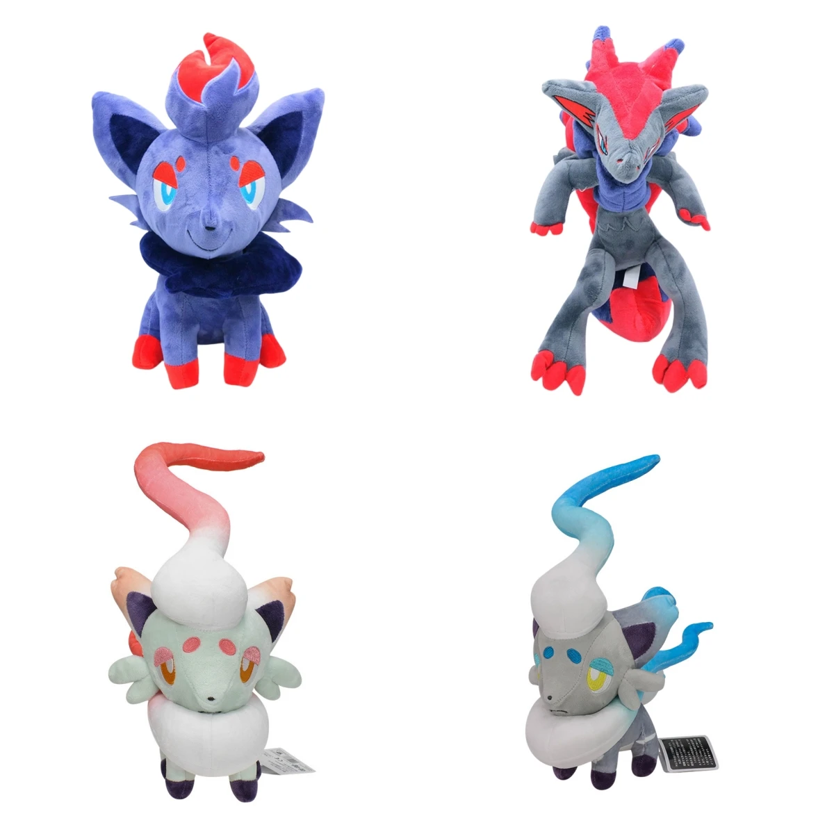 Pokemon Mega Evolution Plush For Fans And Kids Zoroark Stuffed Doll Discoloration Zorua Plushies Kawaii Room Decor Gift For Kid