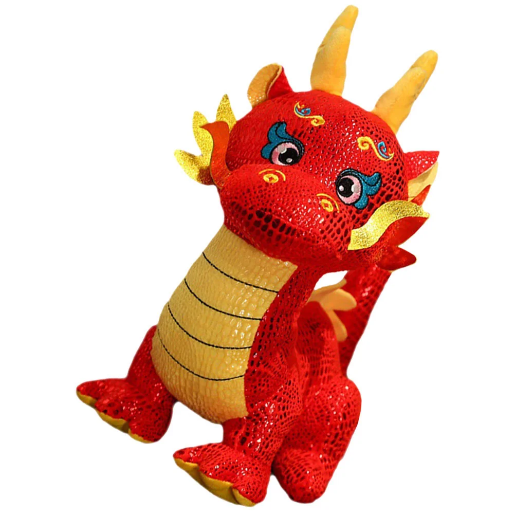 

Year of The Dragon Mascot New Stuffed Toy Chinese Zodiac Pp Cotton Animals Cute