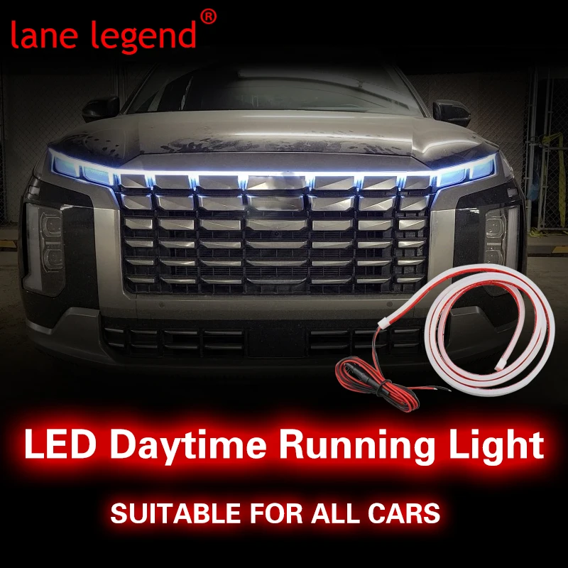 

12v 150cm 180cm Flexible LED Car Universal Engine Hood Guide Decorative Light Bar Waterproof DRL LED Strip Daytime Running Light