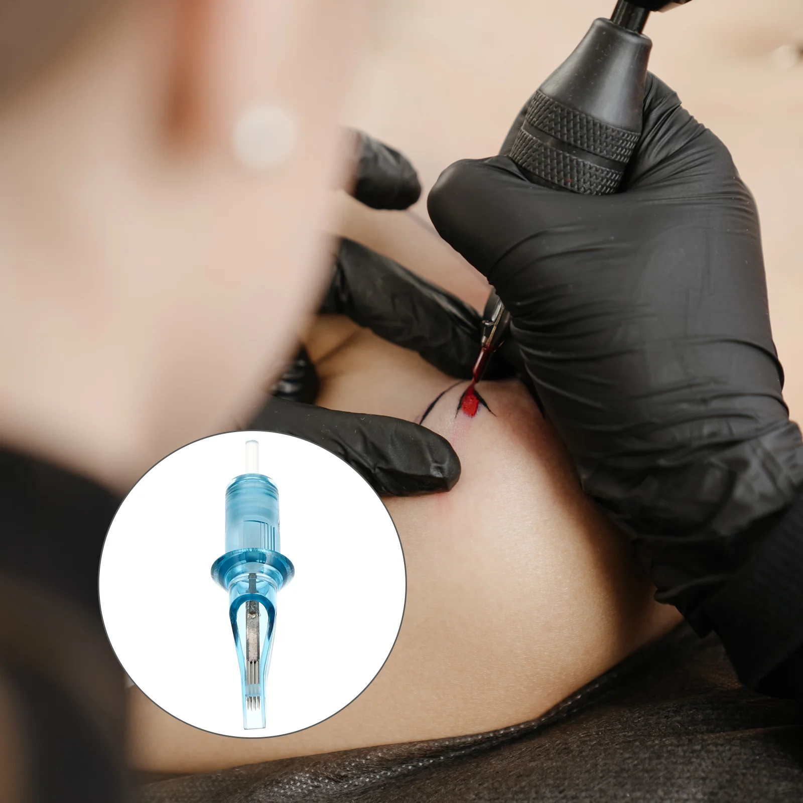 

10 Pcs/box Disposable Professional Needles Precision Eyebrow Lip Makeup Transparent Major