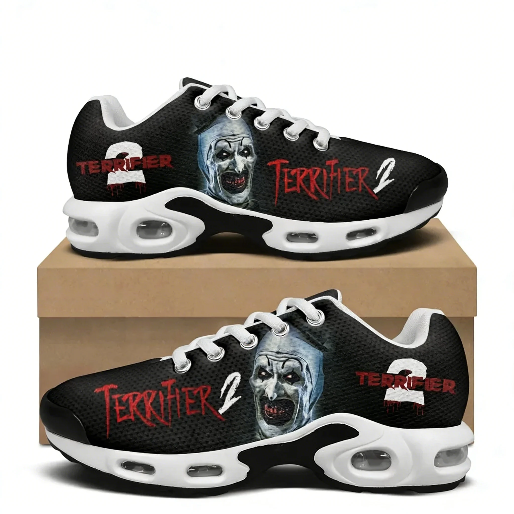 

Terrifier Clown halloween Air Cushion Sneakers Mens Womens Hiking Running Shoes Mountain Climbing Shoes Custom Shoes