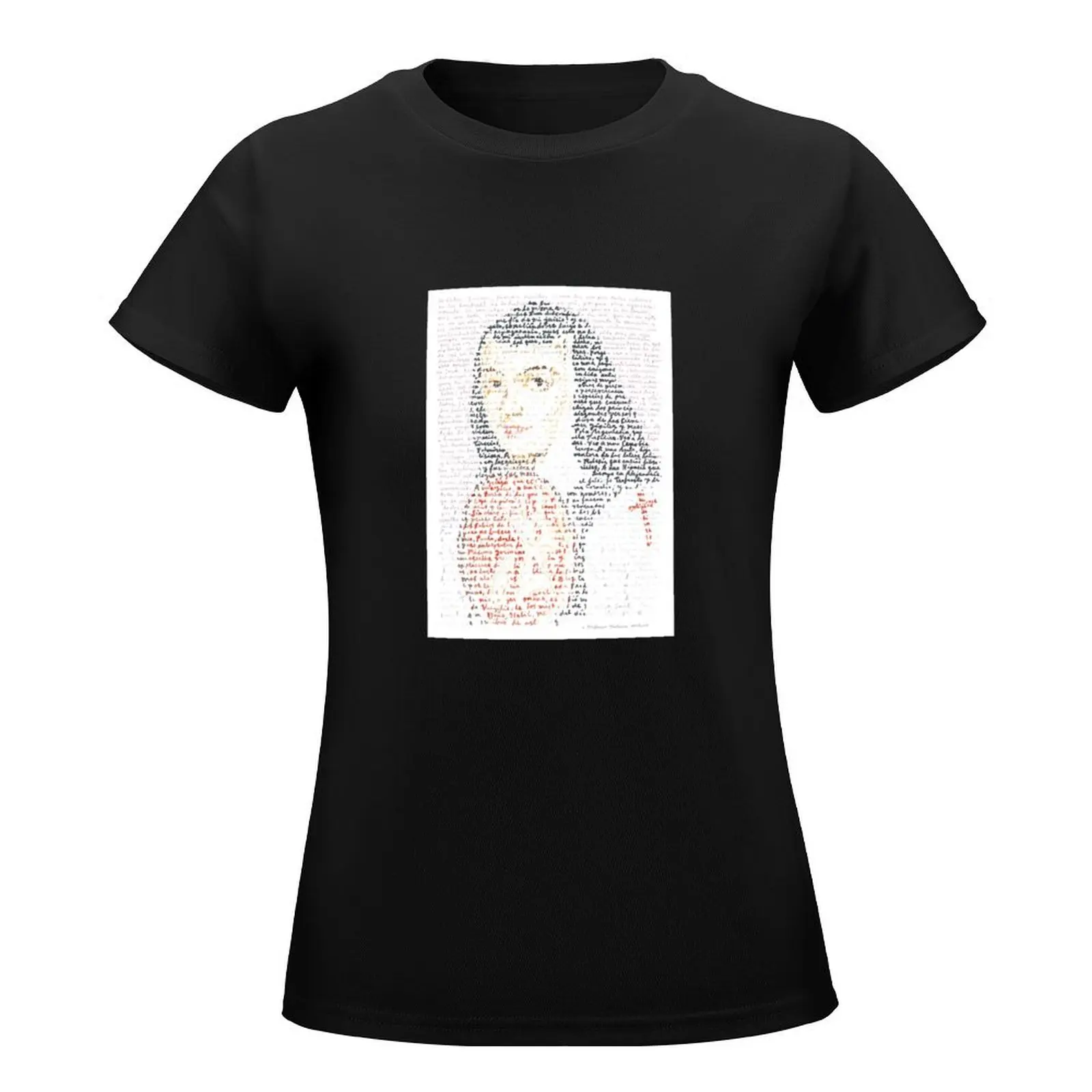 Sor Juana Ines De la Cruz T-Shirt summer tops graphics luxury designer clothing Women