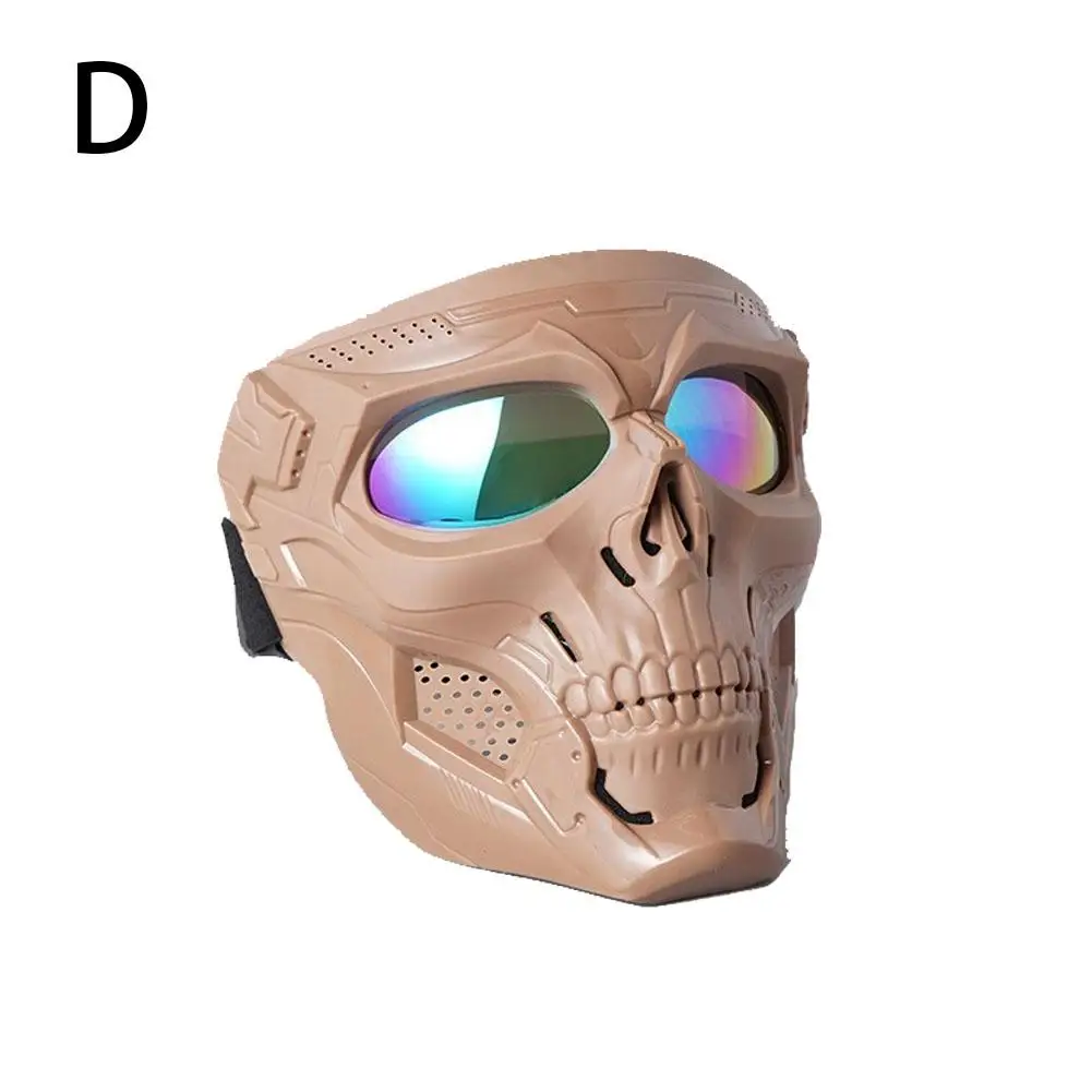 Kreative Schädel Motorrad Reit Maske Retro Harley Maske Winddicht Staubdicht Gesichtsmaske Outdoor Brille Einstellbare Gummiband
