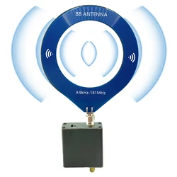 Antenna Donut MW/SW 9.9khz-181mhz interfaccia SMA Antenna Mini Loop Antenna Radio per ricevitore SDR Malachite ricevitore TEF6686