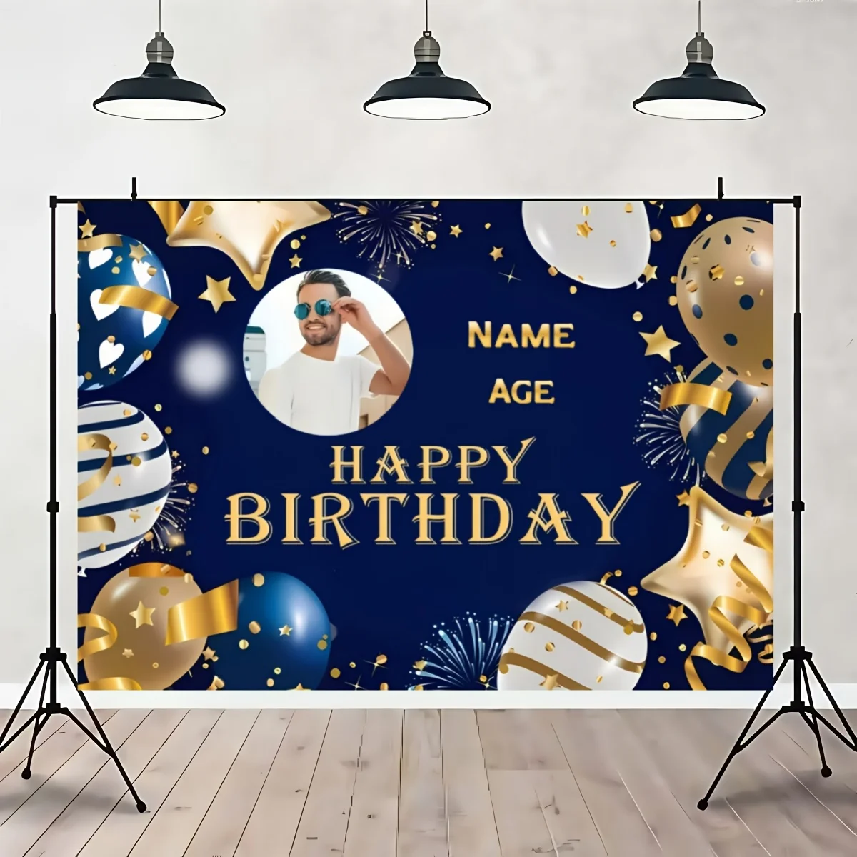 1 اسم شخصي مخصص، صورة العمر، لافتة عيد الميلاد، مناسبة لحفلات أعياد الميلاد، مقاسات متعددة للاختيار من بينها