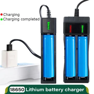 USB Rechargeable Rechargeable Lithium Battery, 1, 2, 4 Slots, Double Charging, 3.7V, 16340, 14500, 18650, 26650 12 Main Sales Reloadable Battery Charger - №10