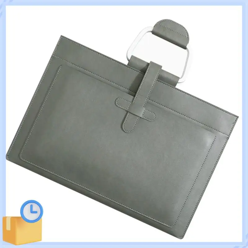 

Popular A4 Leather Document Bag Envelope Document Holder Quality PU Leather Document Pouch Document Organizer File Bag