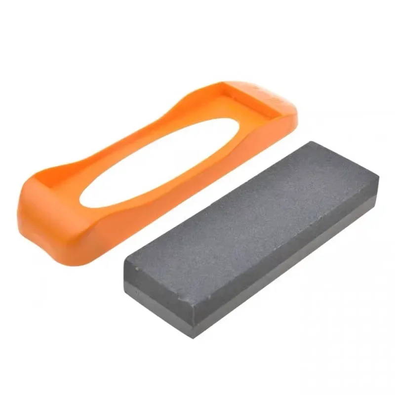 Grindstone brown corundum oilstone sharp edge grindstone thickness dual-purpose grindstone with support anti-skid sharpener