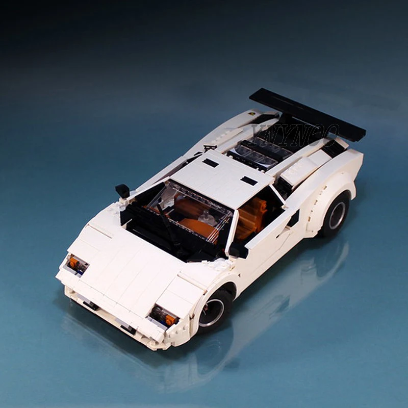 2024 NEW 1251Pcs Parts Creative Expert MOC Classic LC5000 Countach MOD Version Sports Cars Building Blocks DIY Bricks Toys Gifts