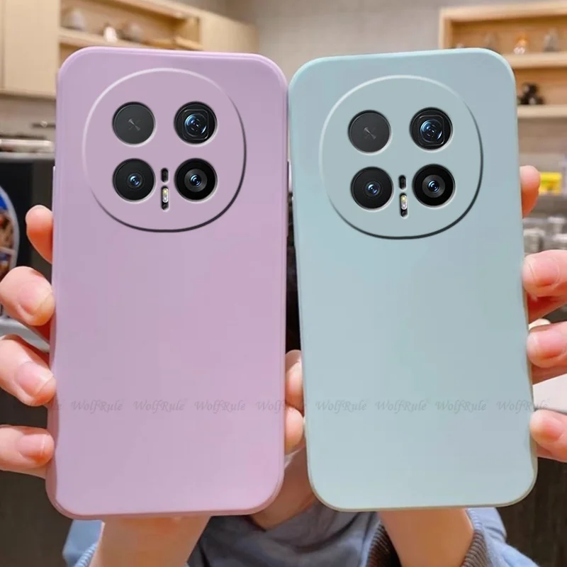 Para Honor Magic 8 Pro funda Honor Magic 8 Capa Original silicona líquida TPU a prueba de golpes Fundas suaves Huawei Honor Magic 8 Pro