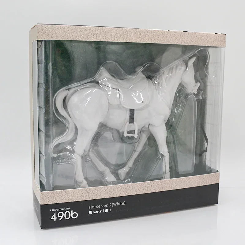 16cm #490 Figma Anime Figure Figma Horse ver.2 White/Brown
