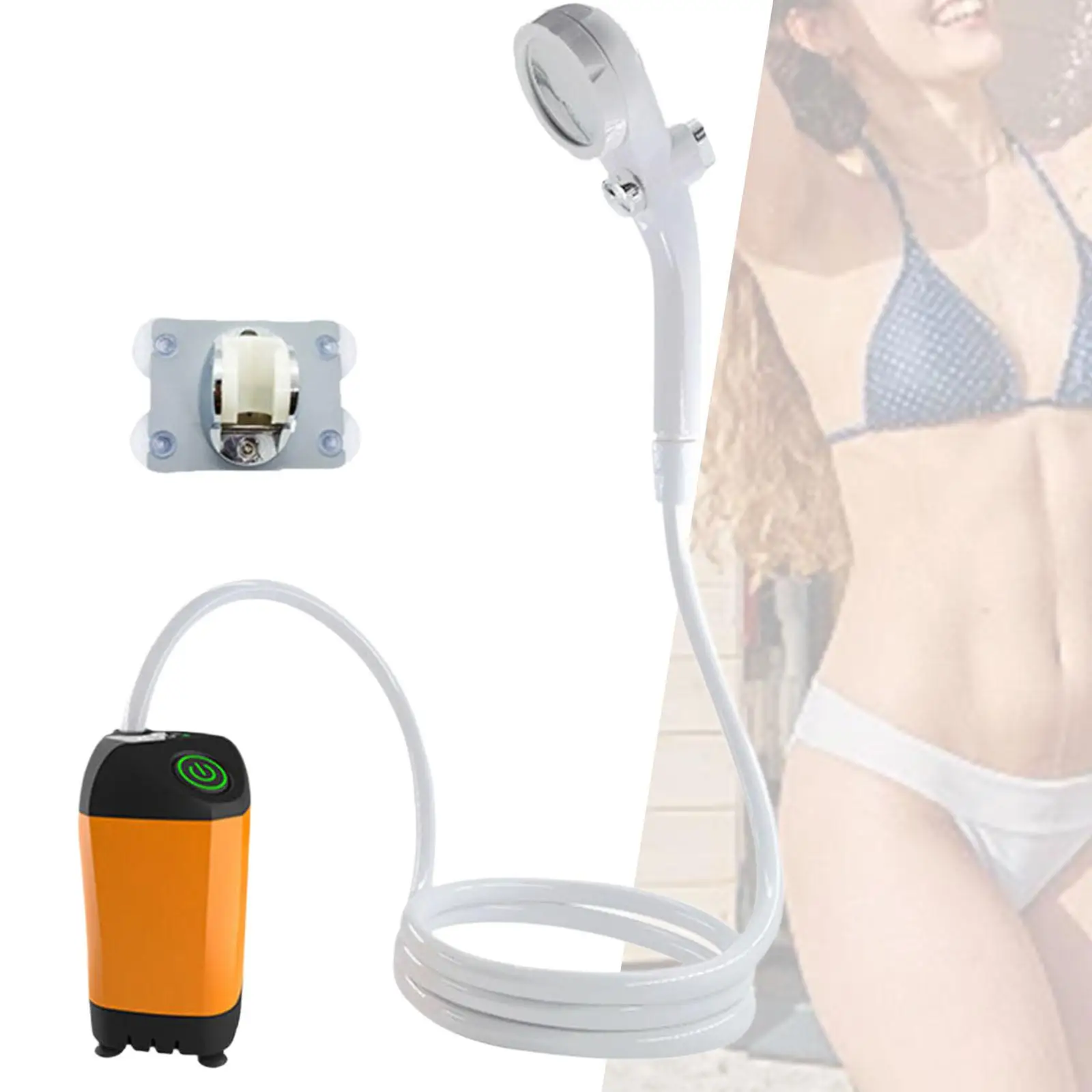 

Портативный душ для кемпинга, электрический уличный душ, компактный USB перезаряжаемый