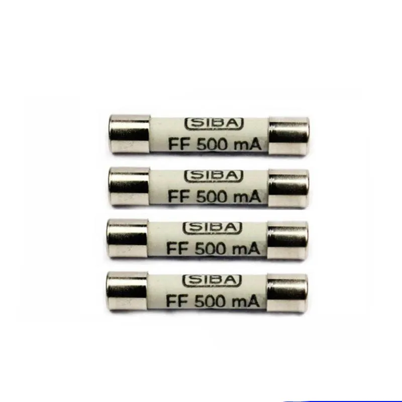 20x SIBA FF500mA 1000V 6 x 32mm Very Fast Acting Ceramic Fuse, 70 172 40, DMI.