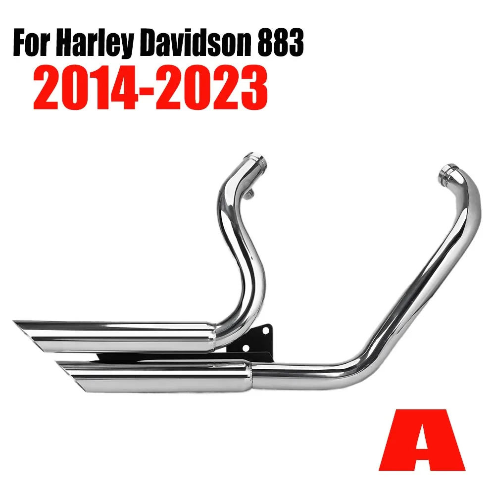 Exhaust pipe modification for Harley Davidson 883  (2004-2013)  Modified exhaust pipe original hole position 2014-2023