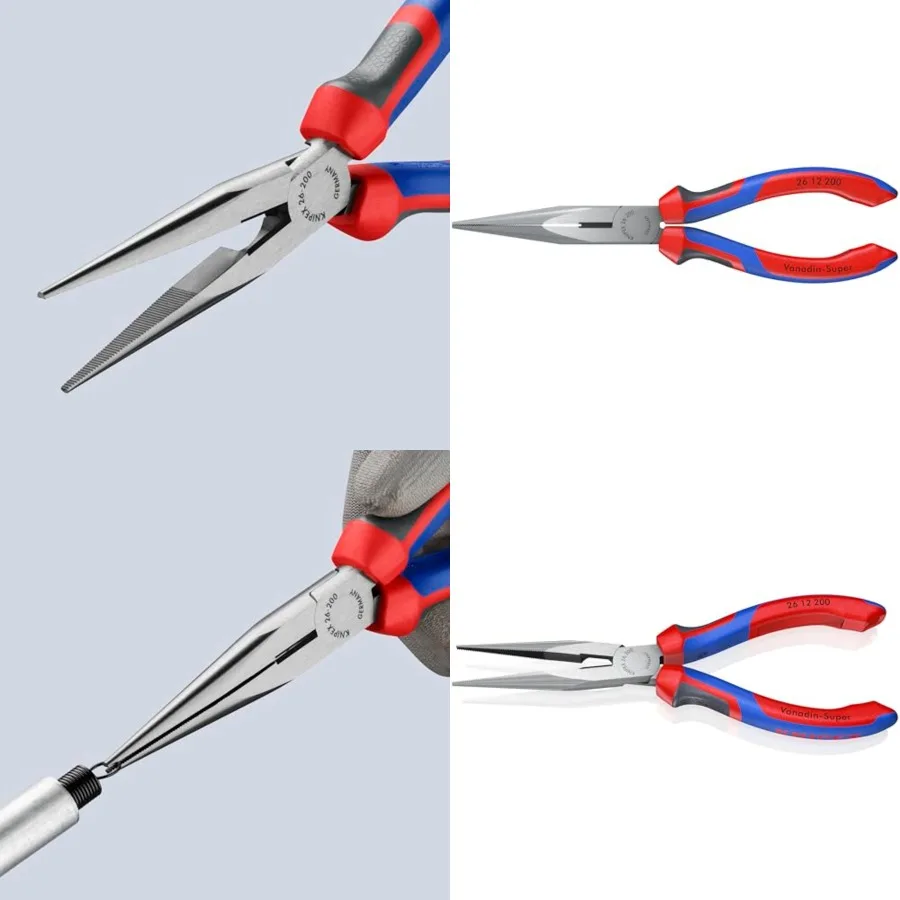 

Tools - Long Nose Pliers With Cutter, Multi-Component 2612200,Multi-Colour, 8 inches